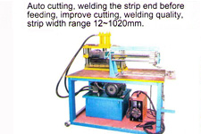 Con corte automático, soldar el extremo de la banda antes de la alimentación, mejorar la corte, calidad de la soldadura, el rango de tira es de 12 ~ 1020mm