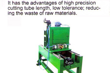 Tiene las ventajas de alta precisión de  longitud cuando corta el tubo de, baja tolerancia;reduccir los residuos de las materias primas